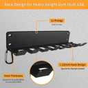 Home Gym Storage - Heavy-Duty Barbell Holder, Kettlebells, Weight Bar, Workout Rack Equipment, Foam Roller, Jump Rope, Resistance Band