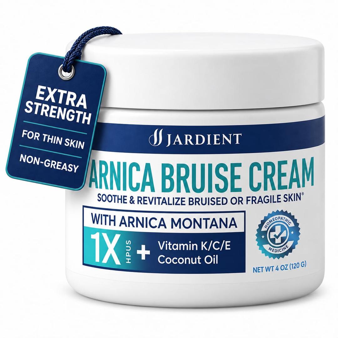 Arnica Cream Advanced Formula with Arnica Montana Vitamin K C & E - Soothing Hydrating for Face and Body (4 Fl Oz (Pack of 1))