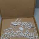 Happy Birthday Neon Sign, Happy Birthday Light Up Sign, Neon Happy Birthday Sign, Happy Birthday Led Sign for Backdrop All Birthday Party Decoration USB Powered Warm White,16.5 x 12 Inches (Plug not provided)