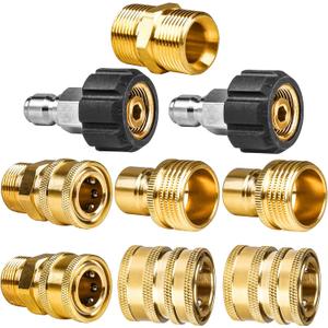 WOJET Pressure Washer Adapter Set, Quick Disconnect Kit, M22 Swivel to 3/8'' Quick Connect, 3/4" to Quick Release, M22 to M22 Convert