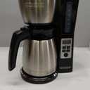 BLACK+DECKER 12 Cup Thermal Programmable Coffee Maker with Brew Strength and VORTEX Technology, Black/Steel, CM2046S