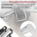 25mm 1" Z Bars Handlebar fits for Drag Bar Drag Custom Bobber Chopper Cruisers Softail Dyna Sportster,Chrome