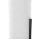 Paper Towel Holder Countertop, Freestanding Paper Towel Roll Holder with Weighted Base, Stainless Steel Standing Papertowel Holder for Kitchen, Matte Black
