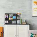 Chell Mini Size Trifold Poster Board, 16" x 24", Small Corrugated Project Boards, Black, 2 Pack