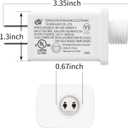 Replacement Yard Inflatable Adapter Power Supply Adaptor - 12V 1.0A 2Pcs - Inflatable Plug Replacement Class 2 Power Supply - White - for Christmas Tree Light/Thanksgiving Yard Blow Up Decorations