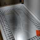 KOHROS Decorative Wall Mirror with Glitter Beaded Bathroom Mirror 36 x 24" Silver Rectangle Beveled Mirror for Bathroom Vanity Entryway