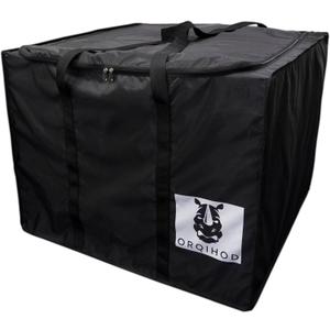 Patio Cushion Storage Bag with Zipper and Handles Waterproof Outdoor Furniture Seat Cushion Bags Square, Black, 32 x32 x24IN