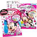 Disney Shop Minnie Mouse Paint with Water Super Set for Kids Toddlers Bundle ~ 2 Mess Free Books with Water Surprise Brush, Pen and Stickers (Minnie Mouse Party Supplies)