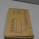 Lwenki Key Holder for Wall, Decorative Key and Mail Holder with Shelf Has Large Key Hooks for Bags, Coats  Paulownia Wood Key Hanger with Mounting Hardware (9.8W x 6.7H x 4.2D) (Brown)