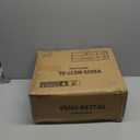 GREENSTELL Small Vanity Stool Chair with Storage and Folding Back, 13.4" x 15" x 30" Square Faux Fur Soft Ottoman, 4 Metal Legs with Anti-Slip Feet, Furry Padded Seat for Makeup, Bedroom, White