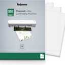 Fellowes Thermal Laminating Pouches, Letter Size Sheets, 3mil, 300 Pack, Clear (5247101)