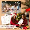 2 x 8"x10" Christmas Wish List Secret Santa Gift Exchange Card - 20PCS Double-side Christmas Questionnaire Cards - Home, Office, Classroom Xmas Holiday Party Gift Idea For Family, Friends, Coworkers - A05