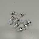 10 Pack Hydraulic Hose Adapter Fittings: 3/8" JIC 37 Male x #8 SAE/ORB Male, Straight Tube Fitting Kits with Protection Cover