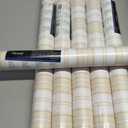 6 Count Vinyl Wallcovering With Striped Beige/White Design