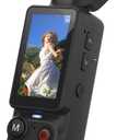 W & O Vlogging Camera with 180° Rotating Lens, Pocket Body Camera with Audio & Video Recording,7Hour Battery, Handheld POV Cameras with 32GB Card, Easy OneButton Recording for Travel,Daily Life