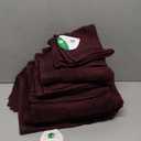 Belizzi Home 100% Cotton Ultra Soft 6 Pack Towel Set, Contains 2 Bath Towels 28x55 inchs, 2 Hand Towels 16x24 inchs & 2 Washcloths 12x12 inchs, Compact Lightweight & Highly Absorbant - Burgundy