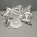 FUDESY Outdoor Wall Light Dusk to Dawn, Porch Sensor Light White Plastic Anti-Corrosion with LED Edison Filament Bulb, Exterior Mount Lantern for House, Garage (2-Pack)