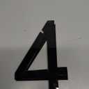 8 Inch House Numbers, Self-adhesive House Number Acrylic Modern House Numbers for Outside Black Mailbox Numbers Address Home Number for House Apartments Office Hotel Room Easy to Install (4)