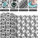 Bath Tub and Shower Mat Non Slip Bathtub Safety Mat with Powerful Suction Cups and Drain Holes, 36 x 16 Inch Soft Bathtub Mat Non Slip Bath Mat for Tub, Machine Washable, Easy to Cut, Dark Grey