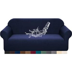 Stretch Sofa Cover Furniture Protector Couch (Dark Blue)