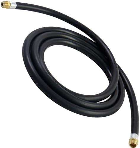 14FT 3/4" NPT Fuel Transfer Hose W/360° Swivel Connector Copper Fitting High Pressure (300 PSI), Compatible Fuel Nozzle Fuel Transfer Pump for Gasoline,Diesel,Biodiesel Ethanol Blends,Methanol Blends