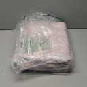 LIVEBOX Pink Washable Area Rug 5x7 - Large Vintage Tribal Living Room Non-Slip Indoor Carpet for Bedroom, Low-Pile Retro Print Distressed Accent for Nursery Dorm Home Decor (Medallion Pink/Blue)