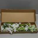 Ling's moment Artificial Greenery Stems Box Set, 15pcs with 4 Kinds of Faux Greenery Picks for DIY Bridal Bouquets Wedding Floral Arrangement Table Centerpieces, Tender Green & Sage Green