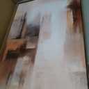 LYYGLYY 3Pcs Framed Brown and Black Canvas Wall Art 16x24 Inches
