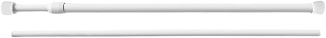 Versatilitys Tension Rods 17 To 42Inch Adjustable For Curtains Door And Window High Strength Spring &Antirust Coating (White)