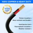 50Amp 25FT Welder Extension Cord 10 AWG, 250V NEMA 6-50P to 6-50R Heavy Duty Power Extension Cord for Welder Plasma MIG TIG Cutter