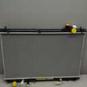 Engine Coolant Radiator Assembly with Transmission Oil Cooler Compatible with Toyota Highlander 2001-2003 V6 3.0L, Highlander 2004-2007 V6 3.3L Replace# 1640020220