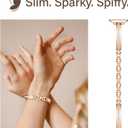Missair Bands Compatible with Apple Watch Band 38mm 40mm 41mm 42mm 44mm 45mm 46mm 49mm for Women, Slim Metal Dressy Jewelry Bracelet with Bling Diamond for iWatch Series 11 10 9 8 7 6 5 4 3 SE Ultra