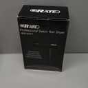 SHRATE Lightweight Ionic Hair Dryer with Diffuser - Powerful 1800W Blow Dryer for Fast Drying - Professional Low Noise Mini Hair Dryer for Travel, Gifts, Hair Styling (White)