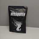 MISSQUEEN Short Wavy Black Wig with Bangs, Short Black Bob Wigs for Women, Wavy Bob Wig with Bangs Synthetic Natural Looking Heat Resistant Fiber Wigs