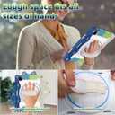 For iPad Air 5th 4th Generation 10.9 inch Case with Screen Protector [15ft Drop Protection] iPad Pro 11 Case 4th 3rd 2nd 1st Gen (2022 2021 2020 2018) for Kids W/ 360 Stand Hand/Shoulder Strap (Blue)