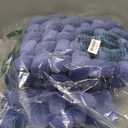 Wenqik 2 Pcs Knot Pillows Square Knotted Plush Throws Soft Accent Pillows Decoration Cushion for Couch Home Office Living Room Bedroom Bed Sofa Decor, 12'' x 13''(Blue,Crystal Velvet)