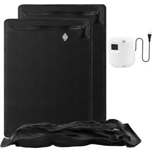 2PC Professional Vacuum Bags for Travel with 55W Super Power Electric Pump, Dobaly IP67 Reusable Vacuum Compression Bags for Suitcases and Backpack Space Saver Vacuum Bags Durable(2 Large+Pump)