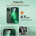 UNBREAKcable 2 Pack Screen Protector for iPhone 14 Plus/13 Pro Max, Shatterproof Tempered Glass [9H+ Hardness] [Easy Installation Frame] [99.99% HD Clear] for Apple iPhone 13 Pro Max/14 Plus