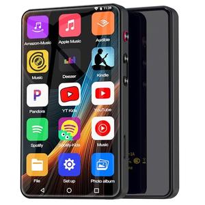 144GB MP3 Player with Bluetooth and WiFi, HD 4" Full Touch Screen MP4 Music Player with Spotify,Parental Control, Amazon Music,YouTube,Android Mainstrem Media MP4 Music Player for Kids up to 1TB,Black