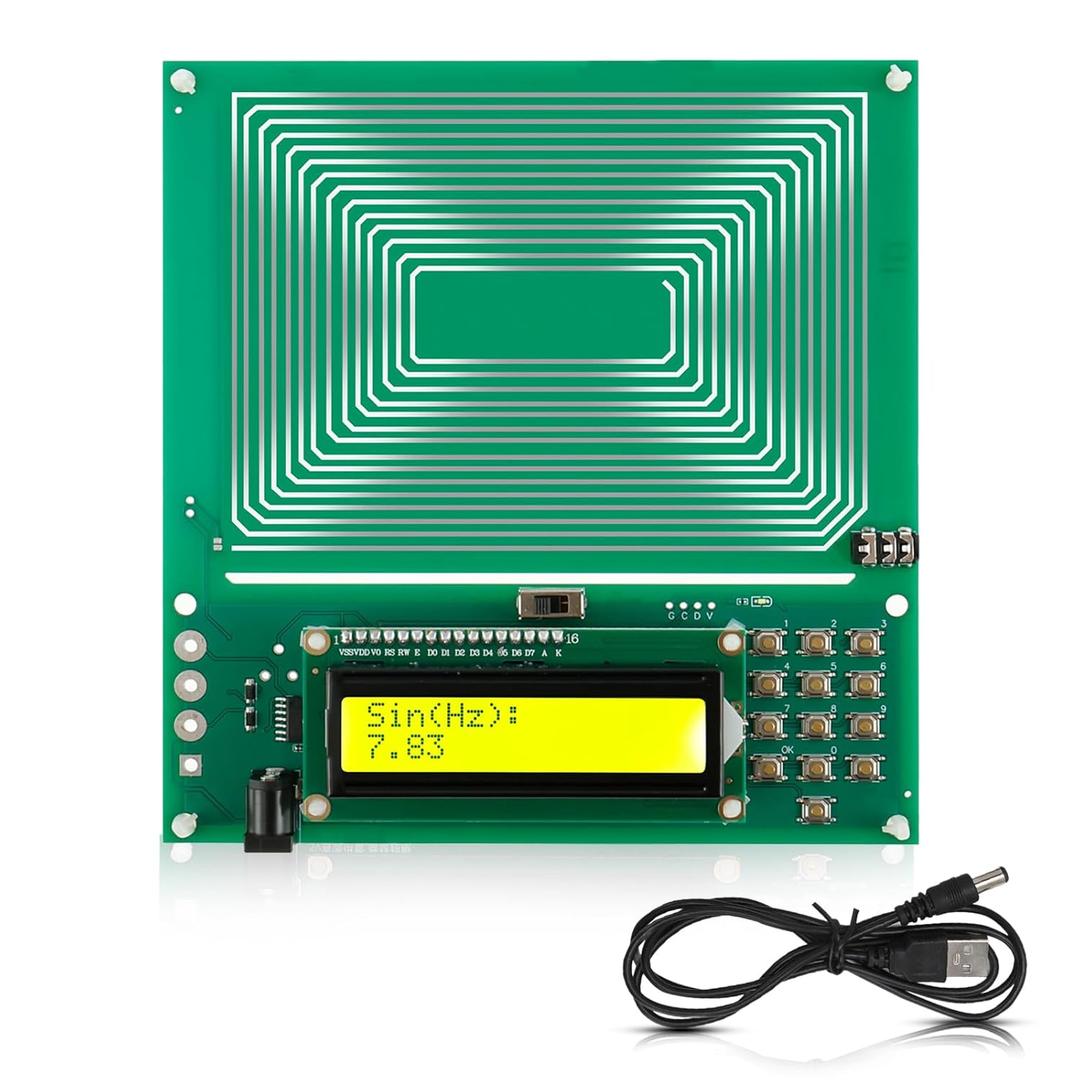 PEZOTA 7.83Hz Schumann Wave Resonance Generator, UltraLow Frequency Pulse Generator, 0.01Hz~200000Hz Adjustable Sine Wave Resonance Generator, USB Powered Schumann Generator, USB Cable Included