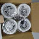 Solar Candles for Lanterns 4Pcs, Birthday Gifts for Mom, 3''x4'' Solar Powered Rechargeable Candles Outdoor Waterproof, Flickering Glow Dusk to Dawn, Auto On/Off, Replaceable Battery, Decor for Garden