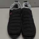 SHIBEVER Womens Snow Boots Ankle Booties Waterproof Winter Boots Synthetic Leather Side Zip Fashion Boots (10, Black)