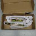 Patio Sliding Glass Door Handle Set with Mortise Lock 45 Keyway, Non-Keyed Offset Position Zinc Diecast I/E Pull Handles, Fits 3-15/16" H.C., 1-3/8" to 2-1/4" Thick Doors, Non-Handed, White