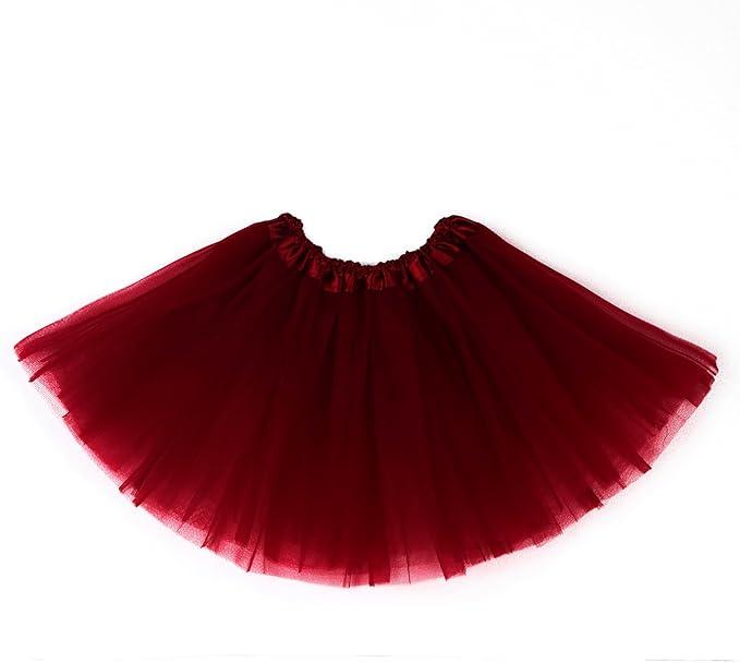 Girls Tutu Skirt 3 Layers Tulle Toddler Ballet Skirts Girls Tulle Tutu Dance Fit Most 3-10 yrs for Dance Party Costume