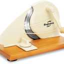 Redants Manual Bread Slicer for Homemade Sourdough Bread, Versatile Hand Crank Bread Slicer, Adjustable Thickness for Smooth Cutting, Food Grade Stainless Steel (Cream)