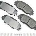 Akebono-ACT1211A Ultra-Premium Ceramic Front Disc Brake Pads, GREY