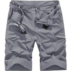 Quick Dry Hiking Shorts Men's Cargo Casual Outdoor 4-Way Stretchy Lightweight Summer Short with Multi Pockets 30-46 (No Belt)