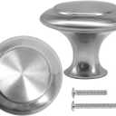 30 Packs Kitchen Cabinet Knobs Brushed Nickel Silver-Pull Hardware Handle,Drawer knobs for Kitchen Cupboard Door,Bedroom Dresser Drawerwith Long Short Screws