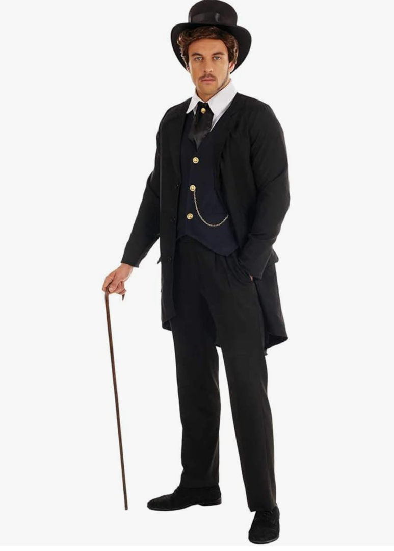 Fun Shack Mens Victorian Suit with Tailcoat XL