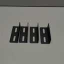 4pc Slotted Right Angle Brackets 4"